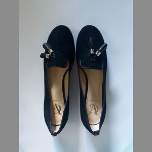 Black Tassel Suede Loafers : Vince Camuto